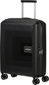American Tourister Aerostep - Spinner L, Valigia espandibile, 77 cm, 101,5/109 L, Arancione (Arancione brillante) Bagagli e attrezzatura da viaggio Naty Shop Nero (Nero) S (55 Cm - 36/40 L)