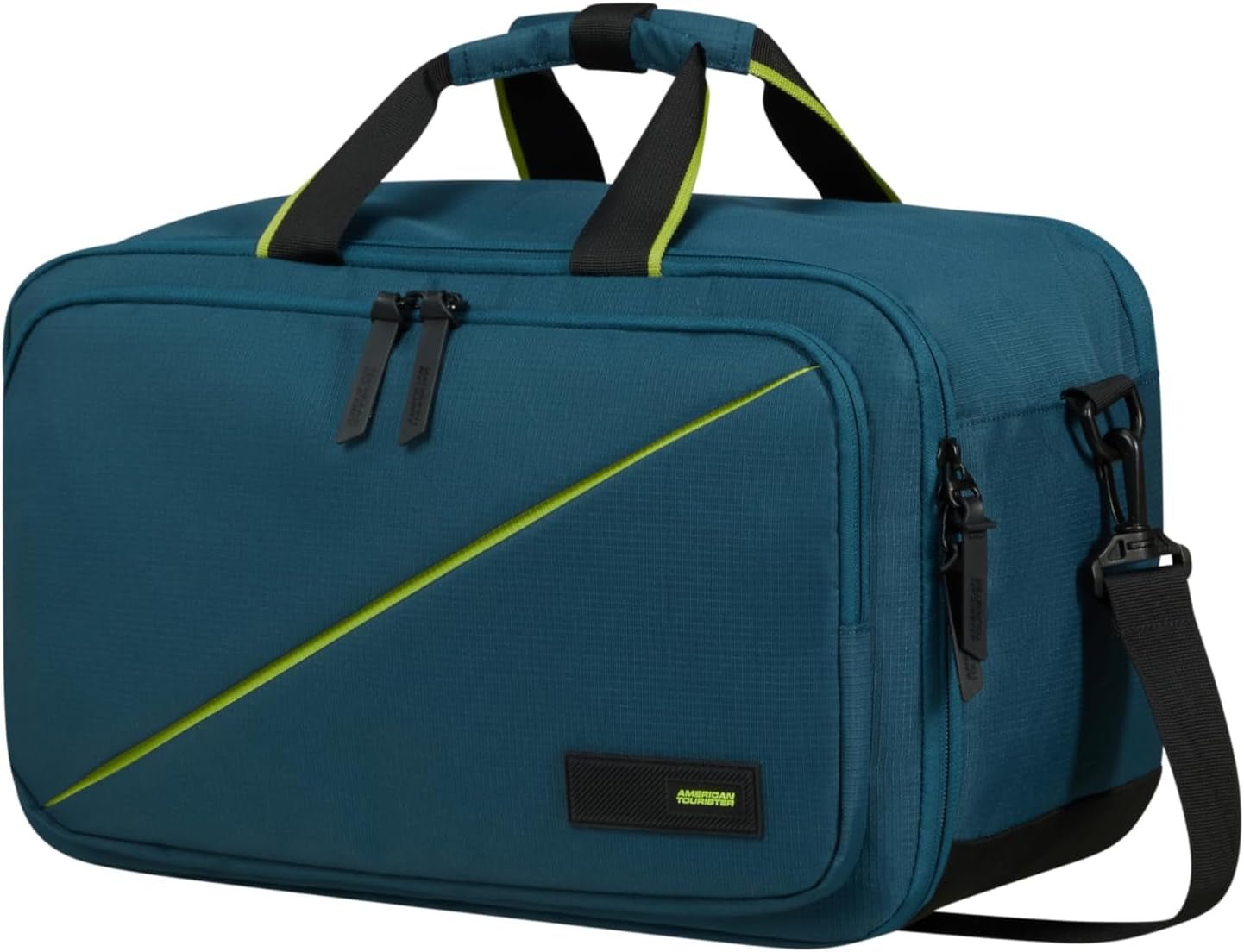 American Tourister Take2Cabin - Borsa da viaggio a 3 vie Ryanair 40 cm 25 L Nero (Nero) Naty Shop Bagagli e attrezzatura da viaggio Harbour Blue 14"