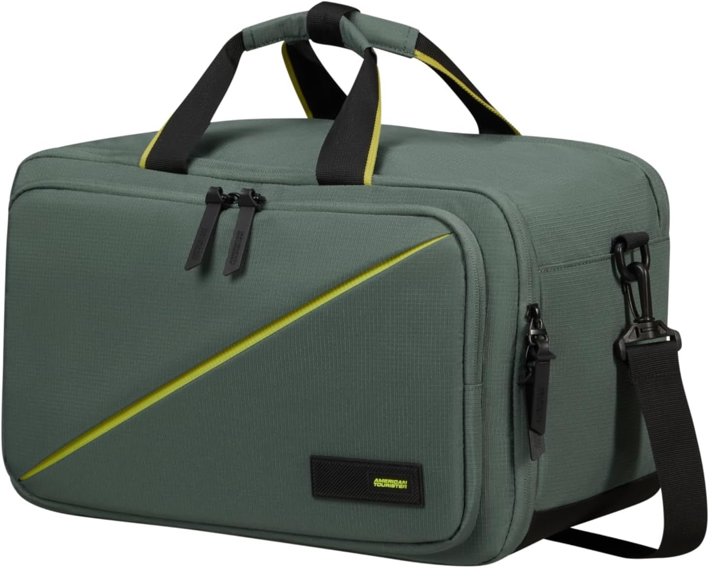 American Tourister Take2Cabin - Borsa da viaggio a 3 vie Ryanair 40 cm 25 L Nero (Nero) Naty Shop Bagagli e attrezzatura da viaggio Verde (Dark Forest) 14"