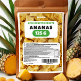 Ananas liofilizzato 125g pezzi grossi, Frutta liofilizzata senza additivi pura al 100% - Frutta secca al naturale - Ananas essiccato, frutta secca Foozia Prodotti disidratati Naty Shop 125G