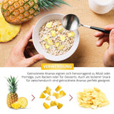 Ananas liofilizzato 250g, pezzi grossi, frutta liofilizzata a fette, ananas non zuccherato, fruttato a pezzi, ananas secco Prodotti disidratati Naty Shop