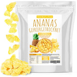 Ananas liofilizzato 250g, pezzi grossi, frutta liofilizzata a fette, ananas non zuccherato, fruttato a pezzi, ananas secco Prodotti disidratati Naty Shop Default title