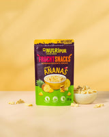 BITS di ananas liofilizzato 100g pezzi grandi per smoothie bowl, muesli, topping per porridge - frutta liofilizzata senza zuccheri aggiunti - ananas essiccato - frutta NutriPur Prodotti disidratati Naty Shop