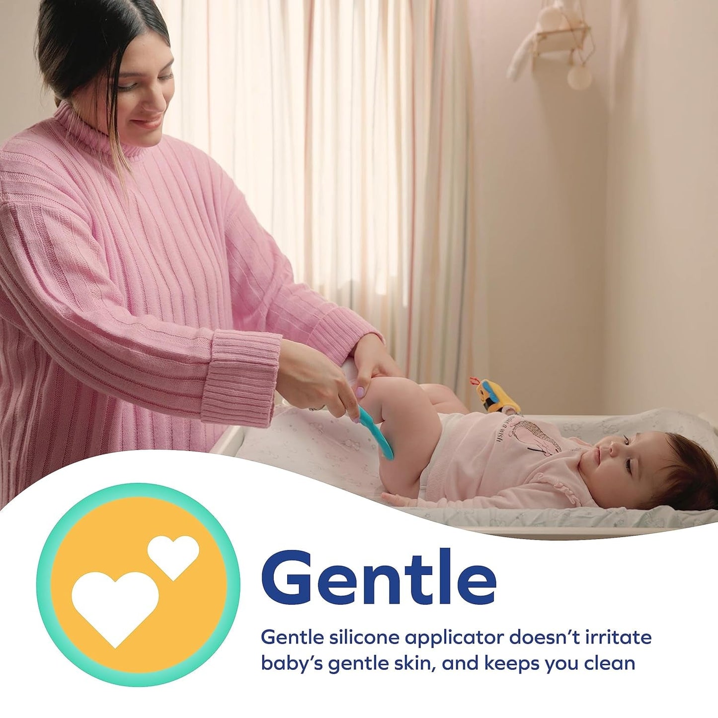 Applicatore per crema per pannolini Nuby - Spatola per crema per irritazioni | inclusa custodia da viaggio | adatto dalla nascita Bambini - Bagno e Dermocosmesi Naty Shop