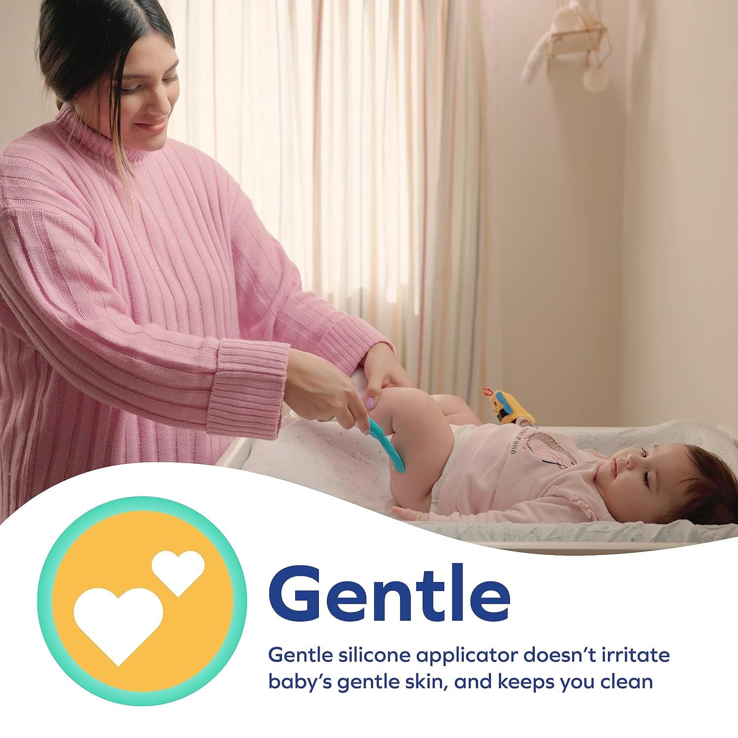 Applicatore per crema per pannolini Nuby - Spatola per crema per irritazioni | inclusa custodia da viaggio | adatto dalla nascita Bambini - Bagno e Dermocosmesi Naty Shop