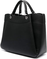 Armani Exchange Essential da Donna, Wave, Logo Stampato Argento Shopping L Borse Donna Naty Shop