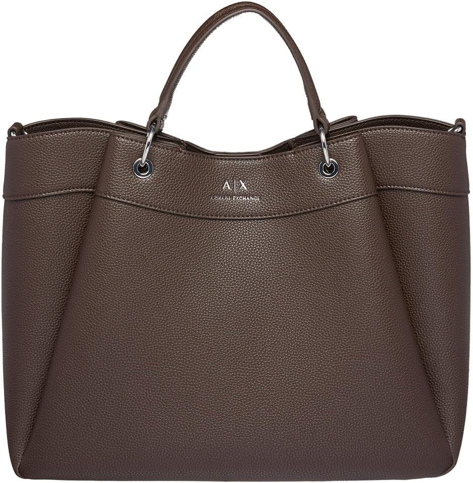 Armani Exchange Essential da donna, Wave, Logo stampato argento Shopping L Borse Donna Naty Shop Liquor