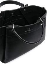 Armani Exchange Essential da donna, Wave, Logo stampato argento Shopping L Borse Donna Naty Shop Nero