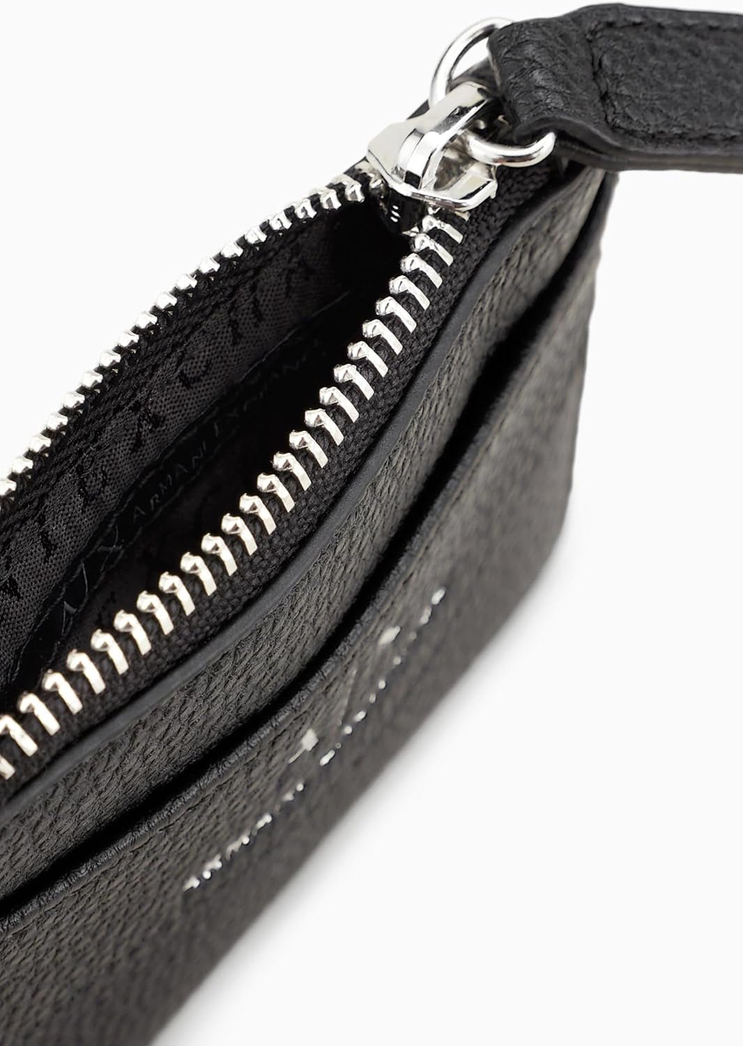 Armani Exchange Borsa piccola da donna con chiusura a scatto, porta carte con busta e accessorio da viaggio, portafoglio nero da donna Naty Shop
