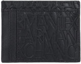 Armani Exchange Essential Ivan SLG da uomo, porta carte di credito elegante e funzionale con logo all over, portafoglio Nero da uomo Naty Shop