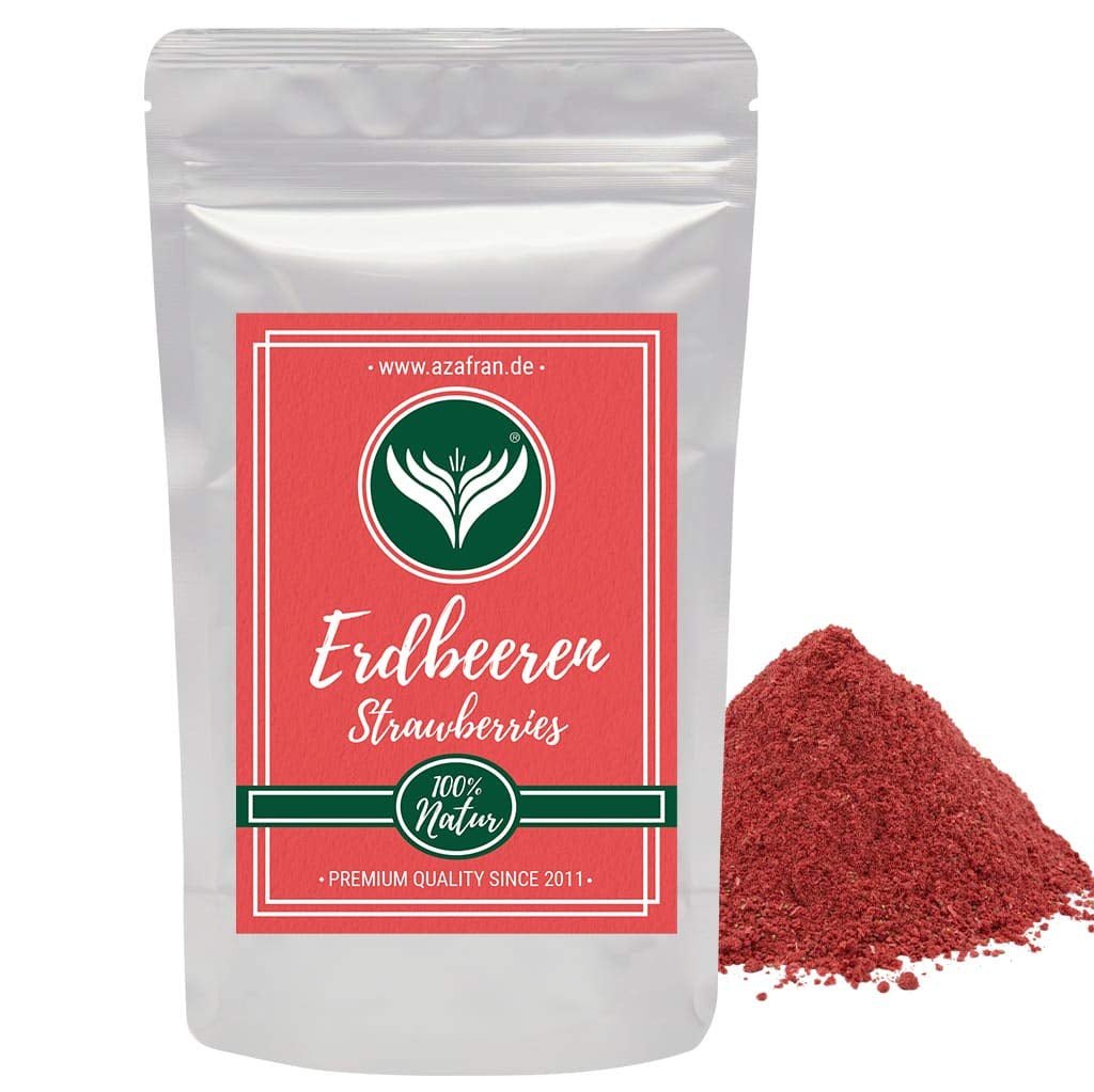 Fragola Azafran in polvere, fragole liofilizzate (macinate), fragola in polvere 250g Prodotti disidratati Naty Shop Titolo predefinito