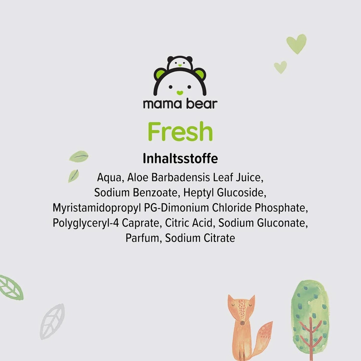 Salviette per neonati fresche con aloe vera Mama Bear Naty Shop