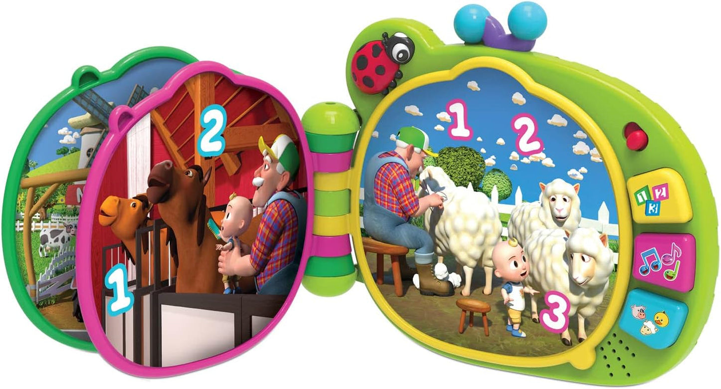 CoComelon , libro didattico J.J, funzioni didattiche ed elettronica, giocattolo per bambini a partire da 18 mesi, CCM10 (versione francese) Bebe Toys Naty Shop