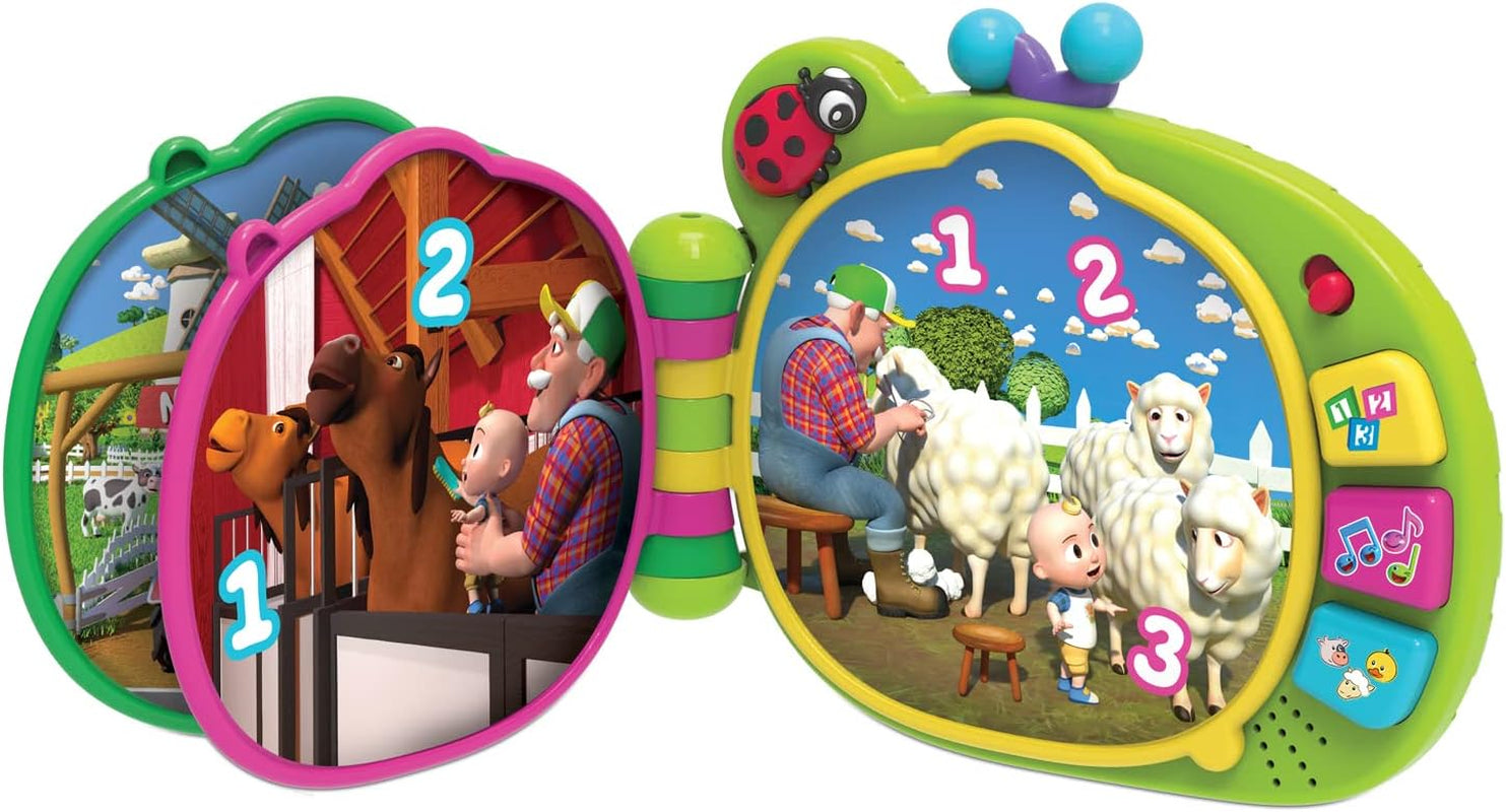 CoComelon , libro didattico J.J, funzioni didattiche ed elettronica, giocattolo per bambini a partire da 18 mesi, CCM10 (versione francese) Bebe Toys Naty Shop