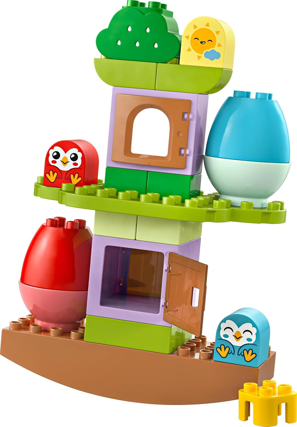Albero LEGO DUPLO da bilanciare e impilare, giocattolo di sviluppo, set da costruzione per bambini a partire da 18 mesi, giocattolo creativo per bambini, giocattolo educativo con 2 uccelli giocattolo 10440 Set da costruzione Besuche den LEGO-Store