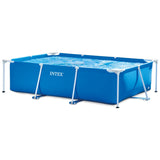 Intex 28271NP - Piscina fuori terra rettangolare con telaio, 2282 L, acciaio e PVC, blu, 260x160x65 cm