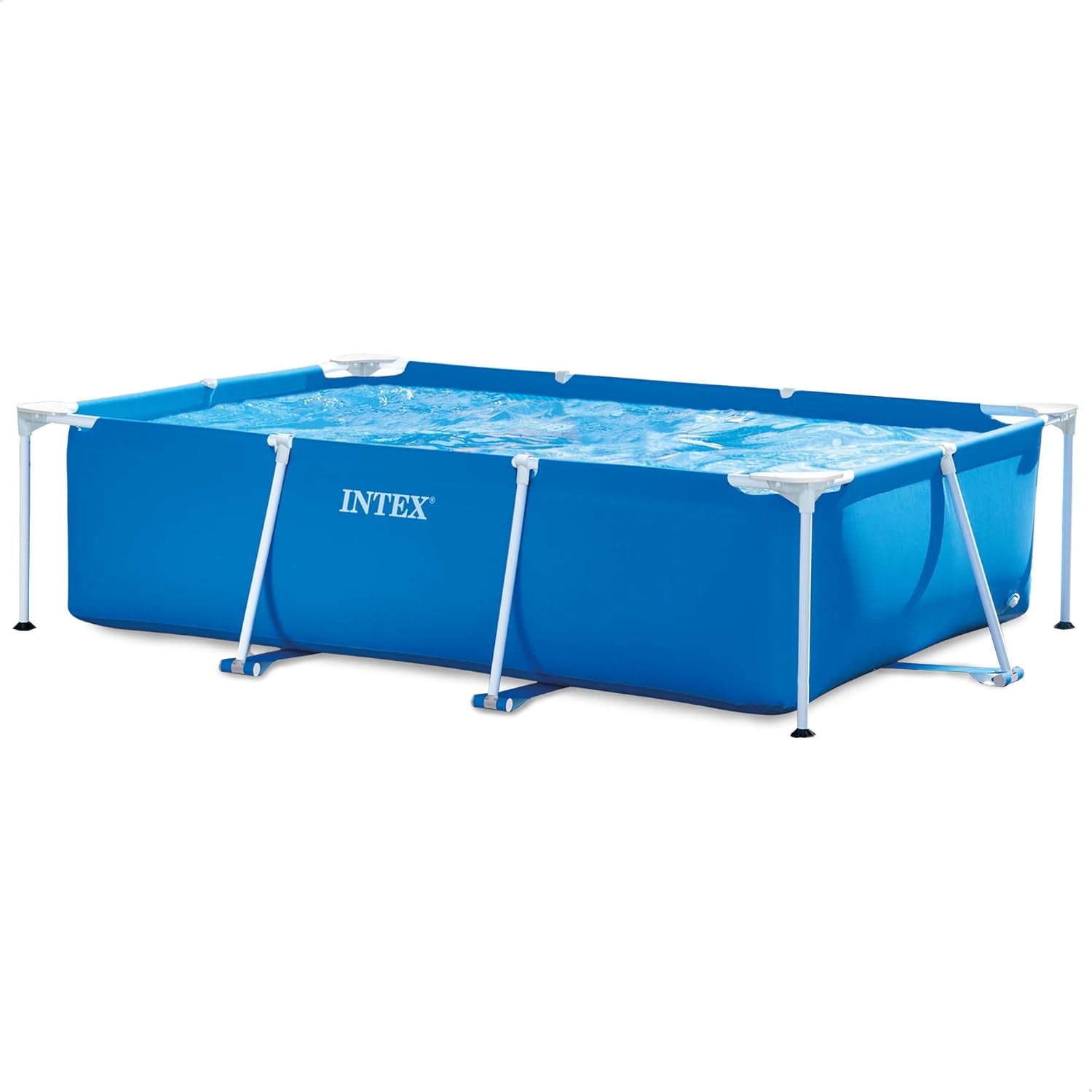Intex 28271NP - Piscina fuori terra rettangolare con telaio, 2282 L, acciaio e PVC, blu, 260x160x65 cm