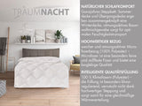 Traumnacht Cozy - Completo letto 4 stagioni, 1 X trapunta divisibile 135 X 200 Set e 1 X cuscino 80 X 80 Cm, certificato Ã-ko Tex, bianco, sviluppato in Germania, (confezione da 2) Trapunte e trapunte Naty Shop