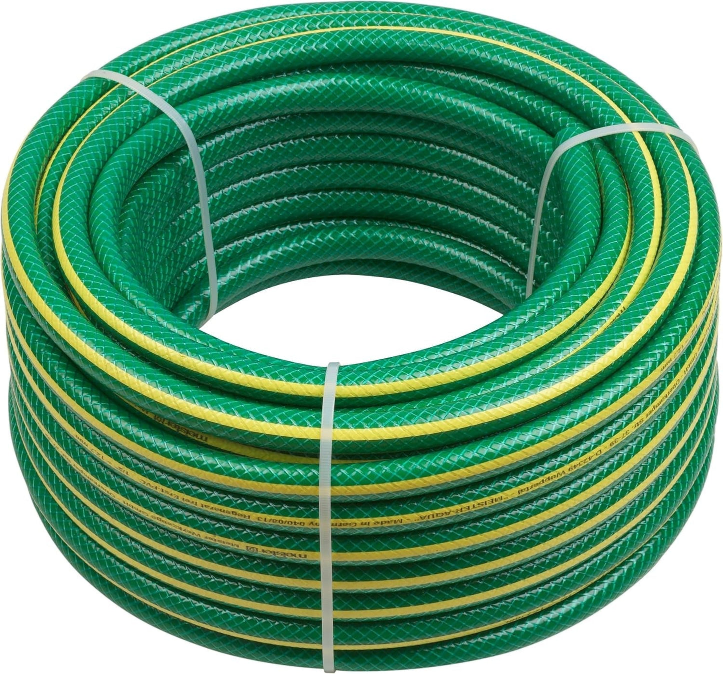 Tubo da giardino in tessuto incrociato Meister, 12,7 mm (1/2 pollice) - Lunghezza 30 m - Per irrigare piccole aree - Resistente allo schiacciamento e all'abrasione - Resistente ai raggi UV, Tubo da giardino in PVC vergine, Tubo dell'acqua, 9930260