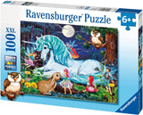 Puzzle per bambini Ravensburger - 10793 Nella foresta incantata - Puzzle Unicorno per bambini dai 6 anni in su, con 100 pezzi in formato XXL Puzzle Naty Shop