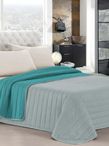 Biancheria da letto italiana Estivo letto singolo, lino, Acqua, 170 X 270 Cm Piumini e trapunte Naty Shop Acqua/grigio 170 X 270 Cm