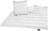 Set biancheria da letto Traumnacht Green - Piumino per tutte le stagioni 135X200 Cm + cuscino 80X80 Cm, resistente con rivestimento in microfibra, prodotto secondo lo standard di qualità tedesco. Piumini e trapunte Naty Shop Set biancheria da letto 4 stagioni (coperta + cuscino 80X80) 155 X 220
