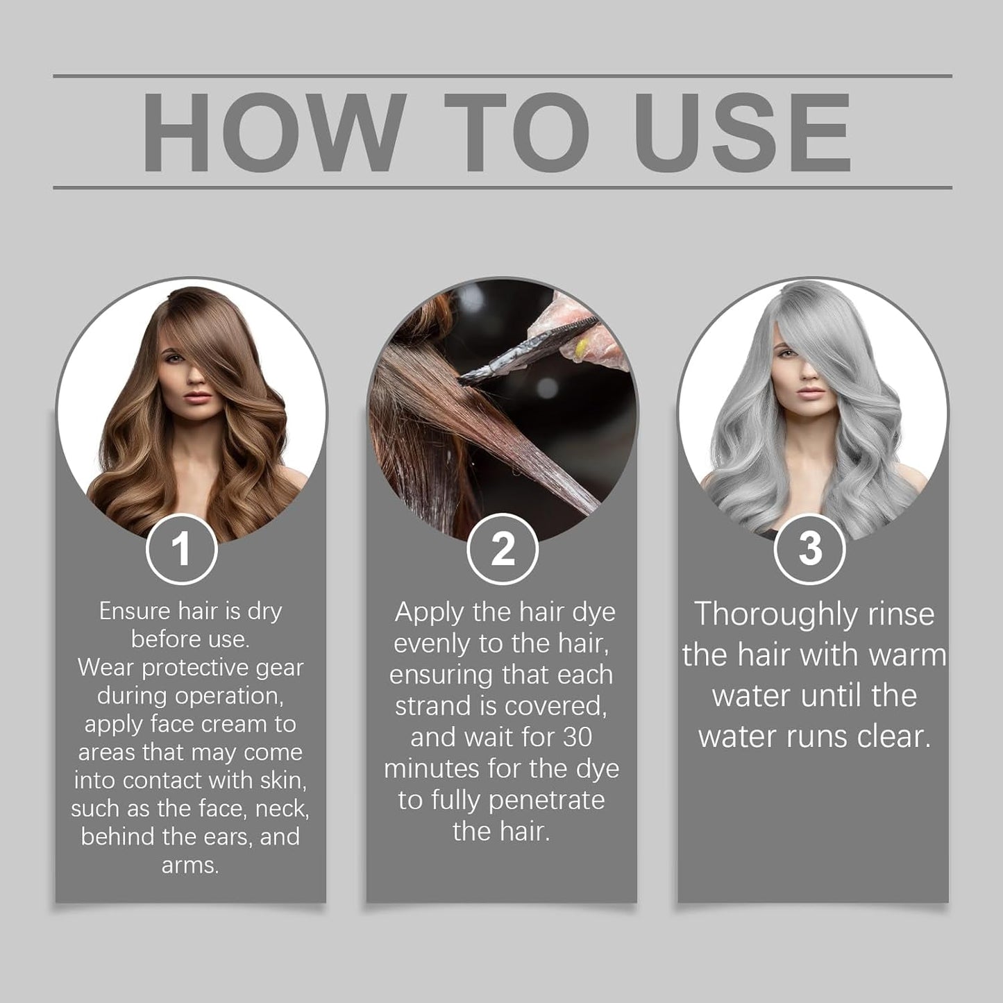 Tintura Per Capelli Argento Grigio Argento Crema Colorante Naturale Per Capelli Crema Colorante Temporanea Per Capelli Crema Colorante Per Capelli Grigia Tintura Per Capelli Argento Semipermanente Per Tutti I Tipi Di Capelli 2 Pezzi Naty Shop Tinture Per Capelli