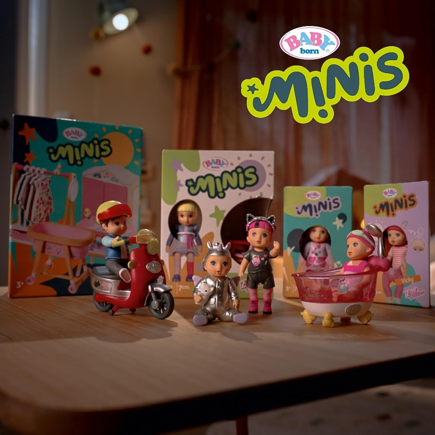 Set da gioco BABY Born Minis con la bambola Minis Amy e Duck, 906101 Zapf Creation