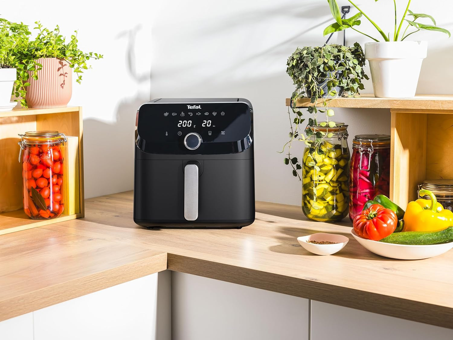 Friggitrice ad aria calda Tefal Easy Fry Mega, capacità 7,5 litri, fino a 8 persone, EY8558E0 Elettrodomestici Naty Shop