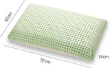 Cuscino Ortopedico Supporto Collo - Aloe Biologico - Cuscino Viscoelastico Aloe Vera Altezza 14 cm Rivestimento 100% Cotone Cuscino Visco - Cuscino Memory Foam - Made in Italy Naty Shop Cuscini Standard