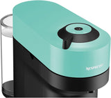 Macchina per caffè espresso con capsule Nespresso Krups Vertuo Pop, capacità: 560 ml, riconoscimento automatico delle capsule, sistema one-touch, 4 dimensioni di tazza, tempo di riscaldamento ridotto, sostenibile, Aqua Mint, XN9204