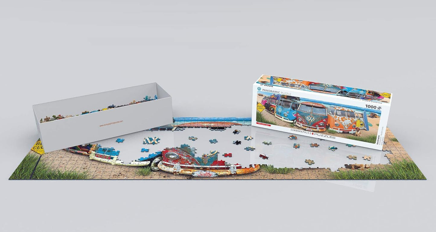 VW Bus - Combinazione (puzzle): Puzzle panoramico, 1000 Puzzle Naty Shop