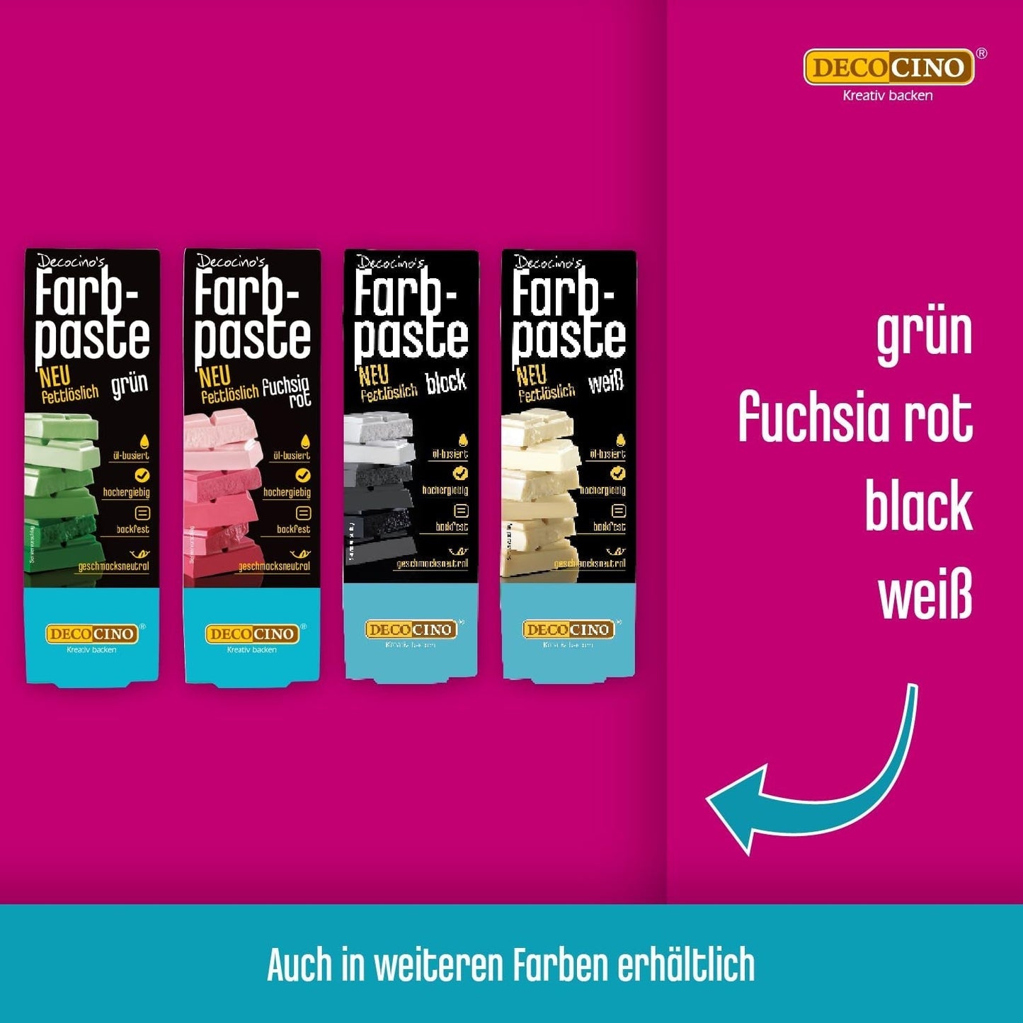 DECOCINO Pasta colorante liposolubile gialla - 15 g - Colorante alimentare a base di olio, ideale per colorare cioccolato, crema al burro, fondente o pasta per biscotti