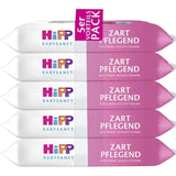 Salviettine umidificate per neonati HiPP Babysanft Delicates 720 pezzi (3 x 240) con estratto di mandorle biologiche, extra delicate sulla pelle per la pulizia delicata della pelle sensibile dei bambini