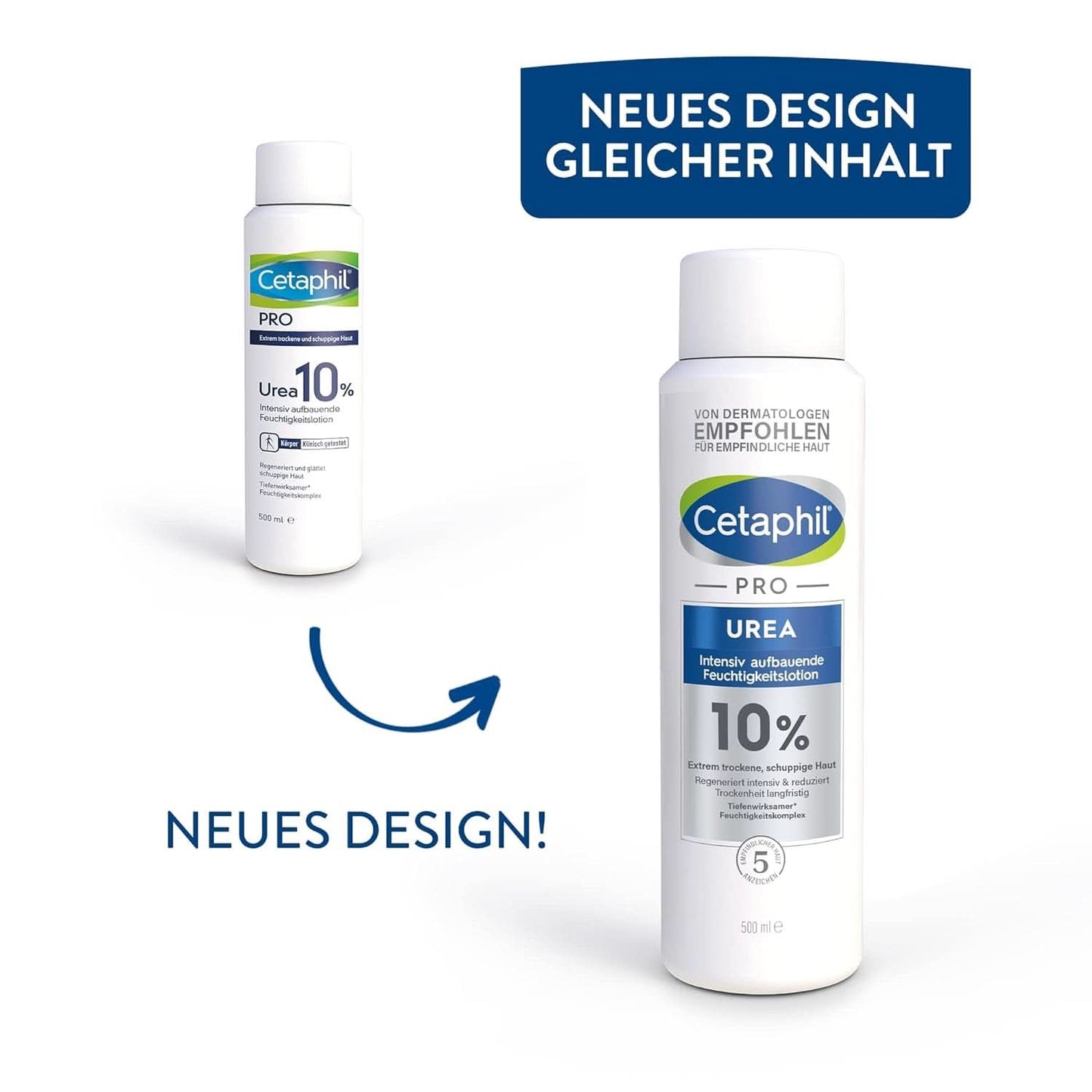 CETAPHIL PRO Urea 10% Lozione idratante riparatrice intensiva, 500ml Cosmetici e Bellezza Naty Shop