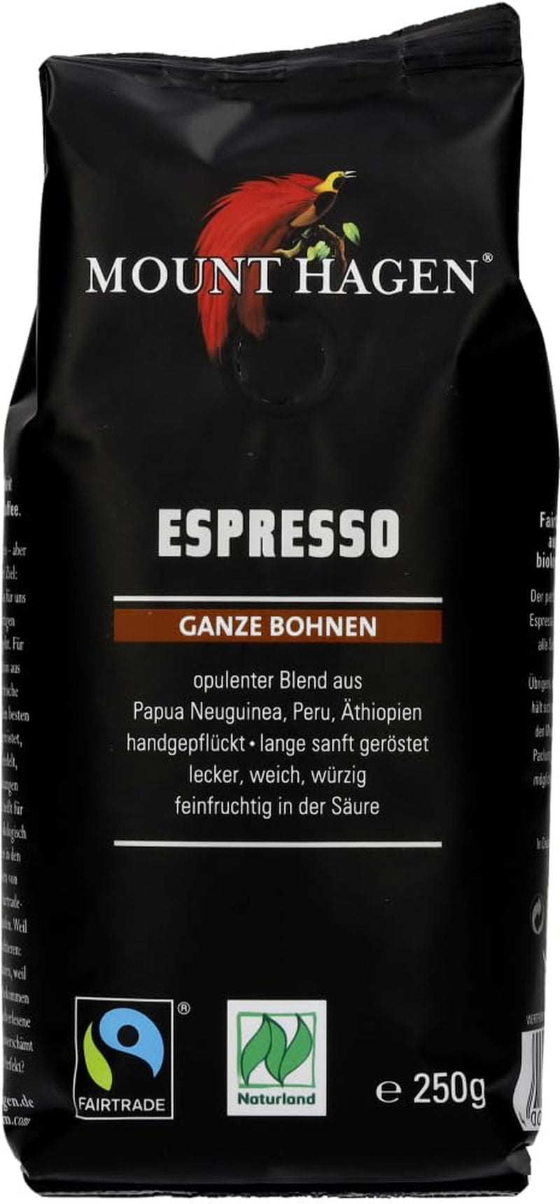 Espresso biologico in grani interi, confezione morbida (2 x 250g)