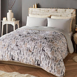 Night Lark accogliente coperta in pile Sherpa, classico tartan rosso, 9 Tog, lussuosa, soffice, spessa e reversibile, perfetta per divano, letto, divano. Anallergico, lavabile in lavatrice, Misura: Letti e Piumini Night Lark Winter Scandi King Size