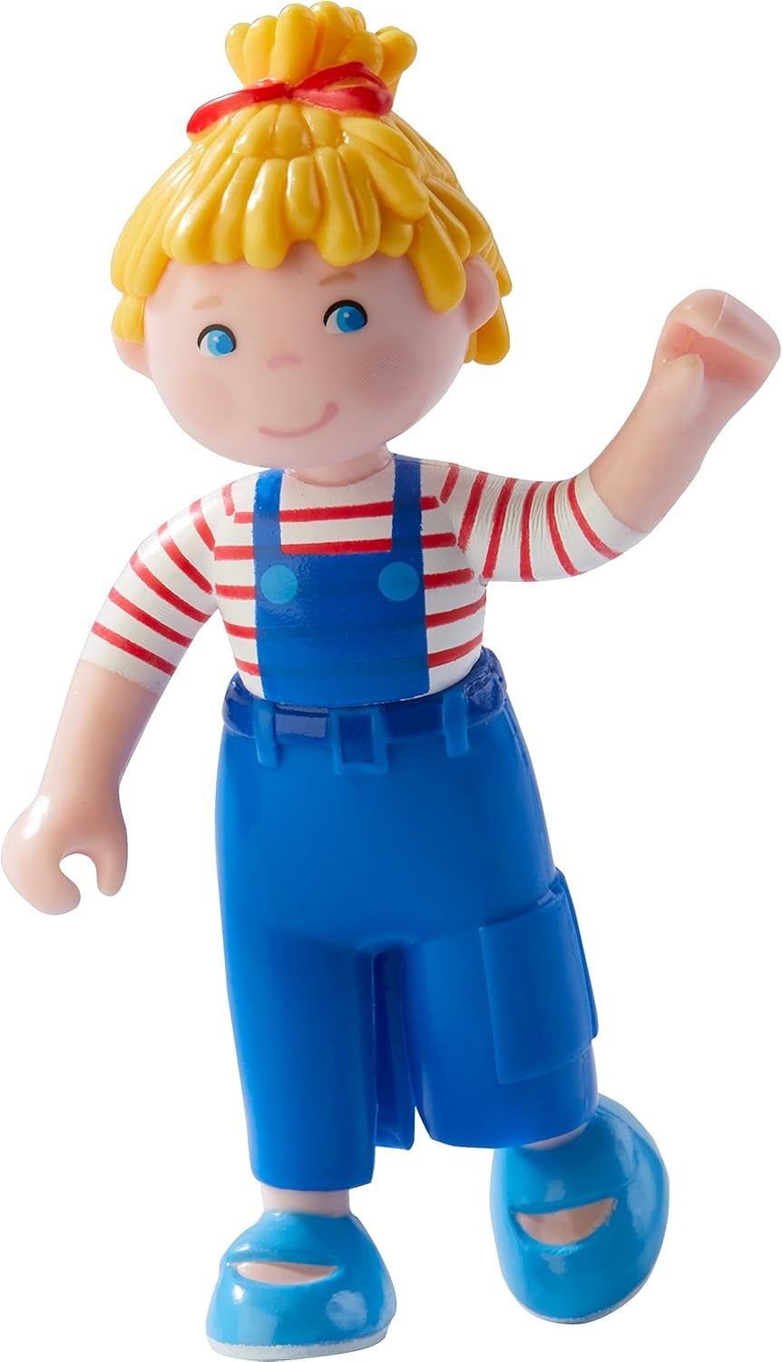 HABA 303672 - Piccoli amici - Conni | Simpatica mini bambola da 3 anni | Bambola pieghevole in plastica resistente per un divertimento duraturo | Regalo per tutti gli appassionati del titolo predefinito di Conni Papusi Naty Shop
