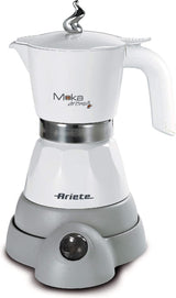 Ariete 1358 Moka Aroma, Macchina espresso elettrica, 480 W, 2/4 tazzine espresso, Nero