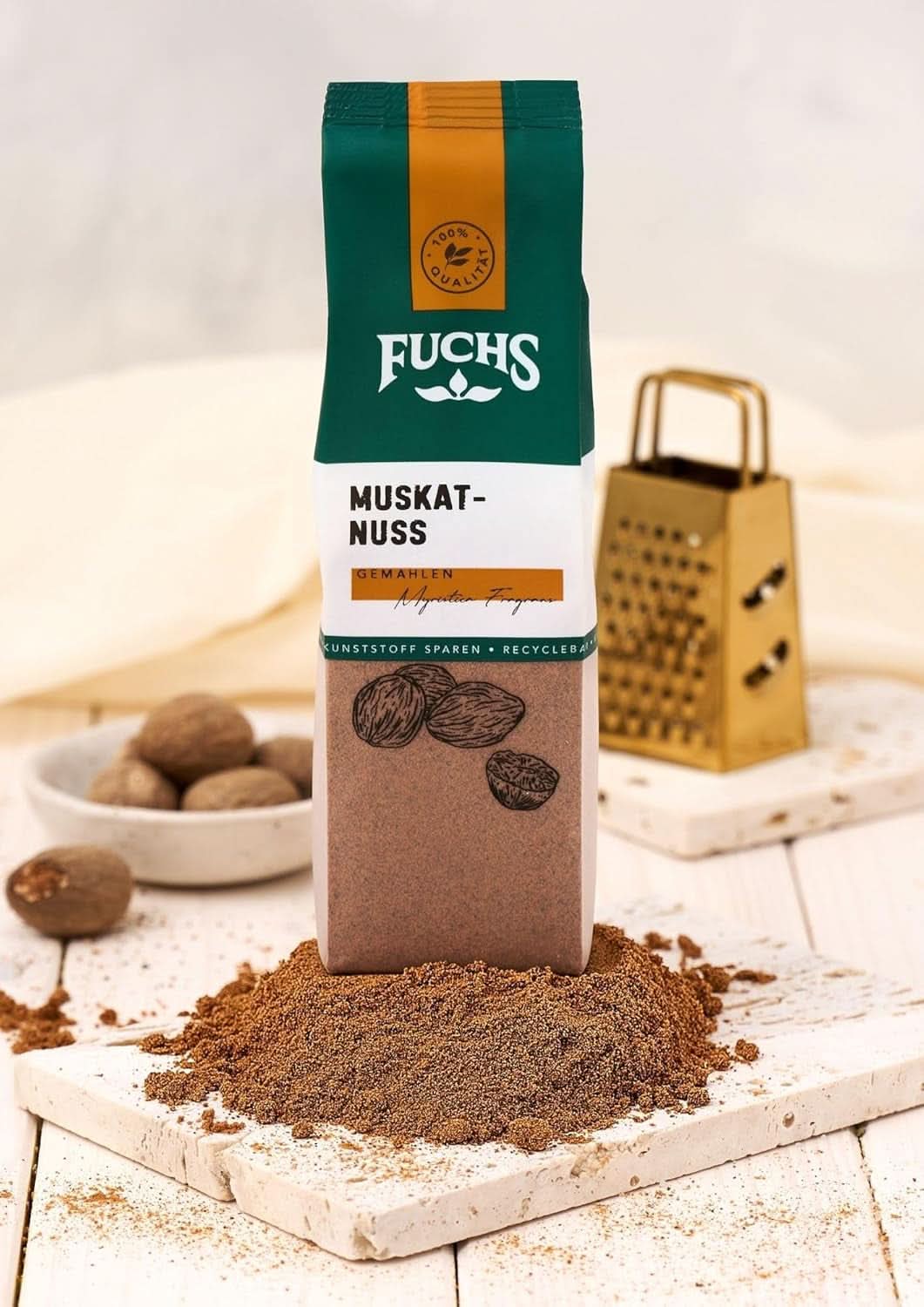 Fuchs - Noce moscata macinata, 50 grammi Condimente Naty Shop