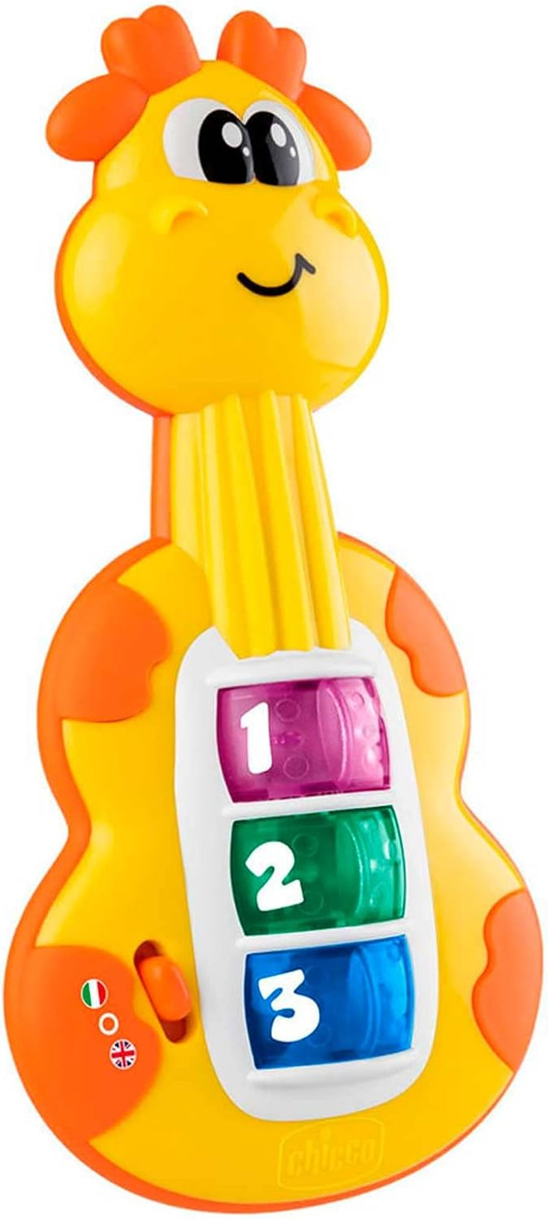 Chicco Giraffa Chitarra Sonaglio Divertente Pianoforte Giocattolo per Bambini 3 Tasti 12 Canzoni Giocattolo di Musica Elettronica Ideale per Bambini di 6 Mesi Giallo Bebe Naty Shop Toys Titolo predefinito