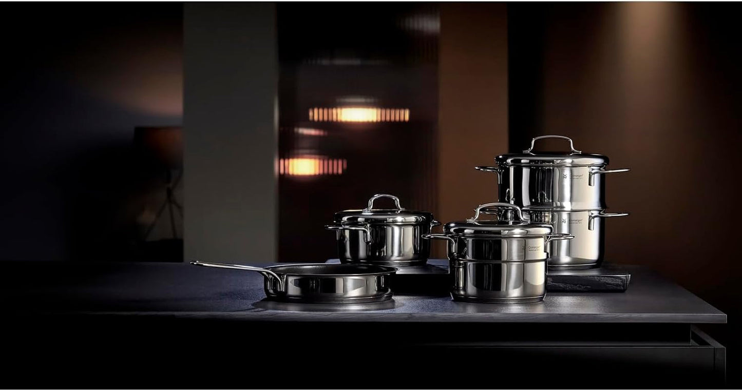 WMF Mini padella piccola con coperchio 18 cm, Cromargan in acciaio inox lucido, induzione Pentole e Padelle Naty Shop