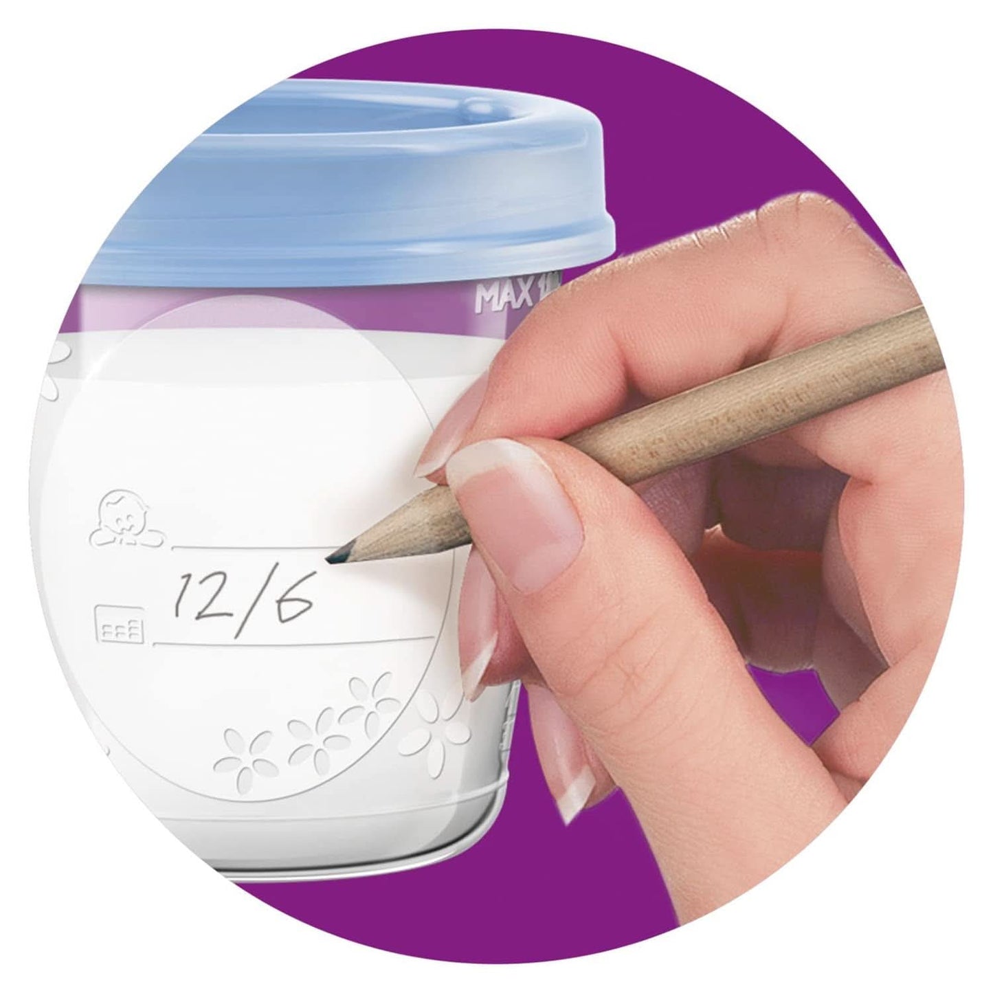 Philips AVENT SCF619/05 Portaoggetti Becher Für Muttermilch, Becher Inklusive Deckel Accessori Alimentazione e Allattamento Bebe Naty Shop