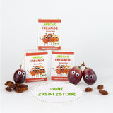 FRECHE FREUNDE Uvetta biologica, Trockenfrüchte ohne Zucker, ohne Zusatzstoffe, ungeschwefelt, in kleinen Snackboxen, Sultaninen für Kinder, confezione da 20, 20 x (3x14g)