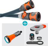 Tubo tessile Gardena Liano Xtreme 1/2", set 10 metri + adattatore per interni
