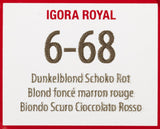 Schwarzkopf IGORA Royal Premium Hair Color 6-68 biondo scuro rosso cioccolato, 1 confezione (1 x 60 g) Tinture per capelli Naty Shop