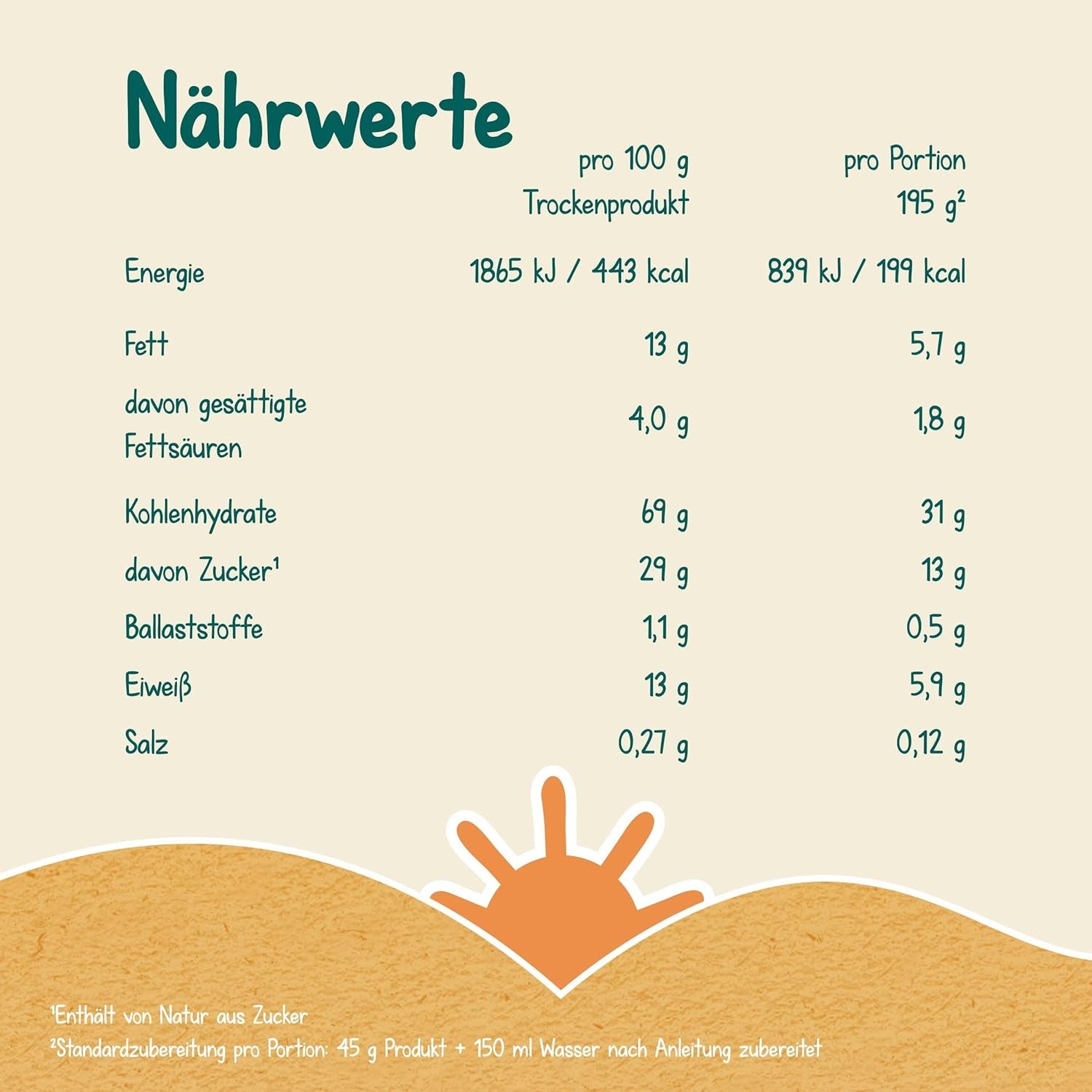 Milupa Porridge al Latte Stracciatella - Cereali per bambini senza glutine e senza olio di palma - Senza conservanti e coloranti - Da 8 mesi - 4 x 400 g