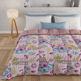 PETTI Artigiani Italiani - Trapunta invernale, Trapunta invernale, Trapunta semplice, Double face, Stampa monocolore e digitale, Microfibra anallergica 100%, Made in Italy Trapunte e trapunte Naty Shop Princess 160 X 190 Cm