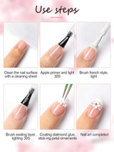 Kalolary Ciondoli per Nail Art Fiori, Fiori in Acrilico 3D per Unghie Cinque Petali Ornamenti Floreali Gemme per Unghie Strass Perline in Metallo Misto per Creazione di Gioielli Fai da Te Nail Art Design (2 Scatole)