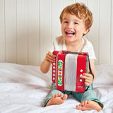 Janod - Fisarmonica Gioia - Strumento musicale per bambini - Giochi di ruolo e prima educazione musicale - Con tracolla - Dai 3 anni, J07654 Jucarii Bebe Naty Shop
